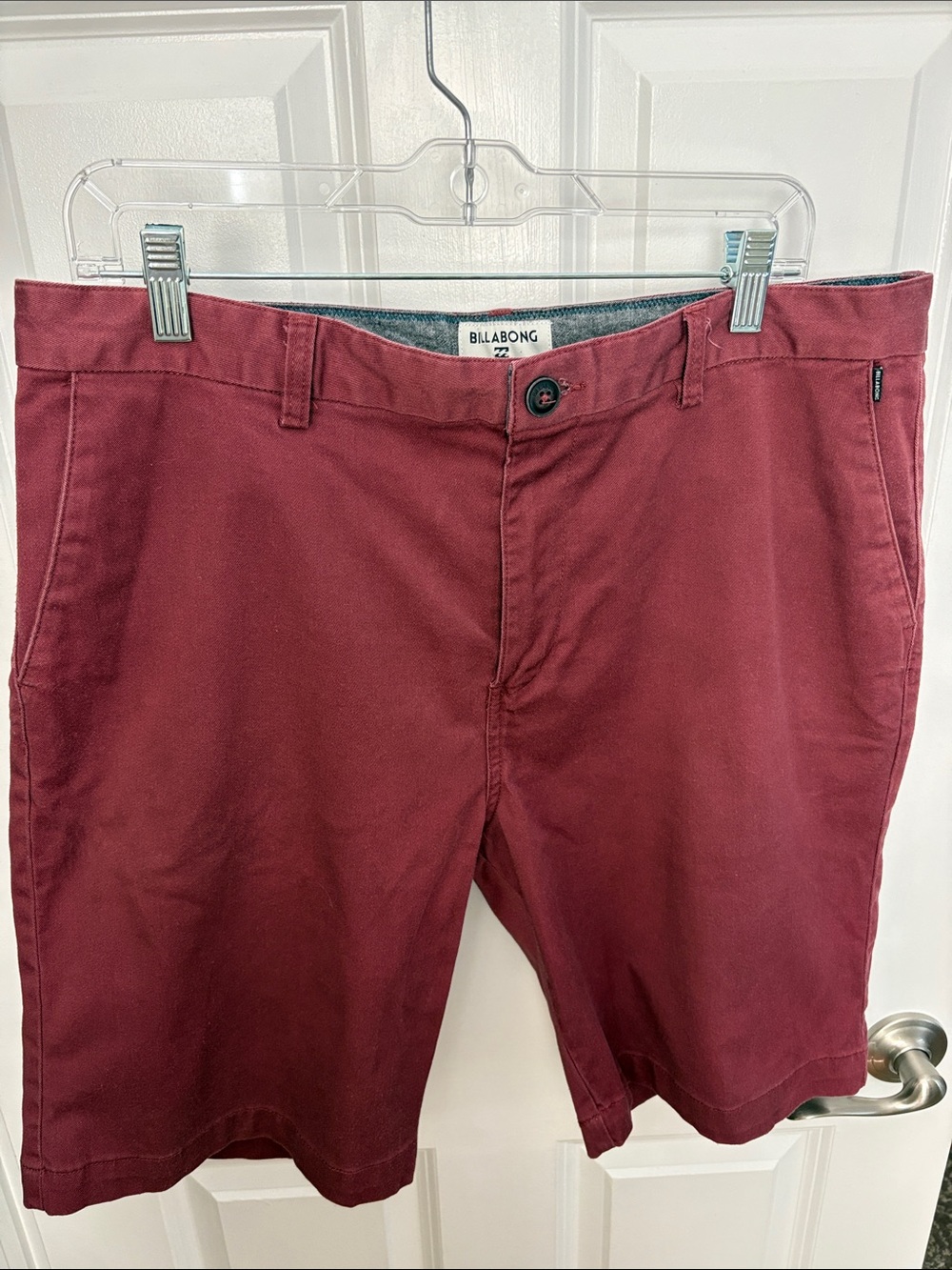 Billabong Men's Burgundy Flat Front Shorts